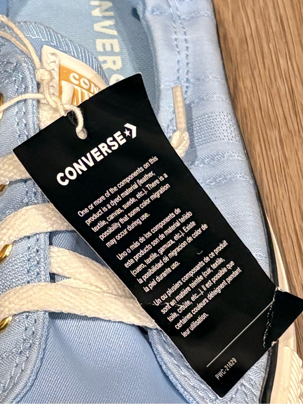 Converse Light Blue Low-Top Canvas Sneakers - Picture 13 of 13